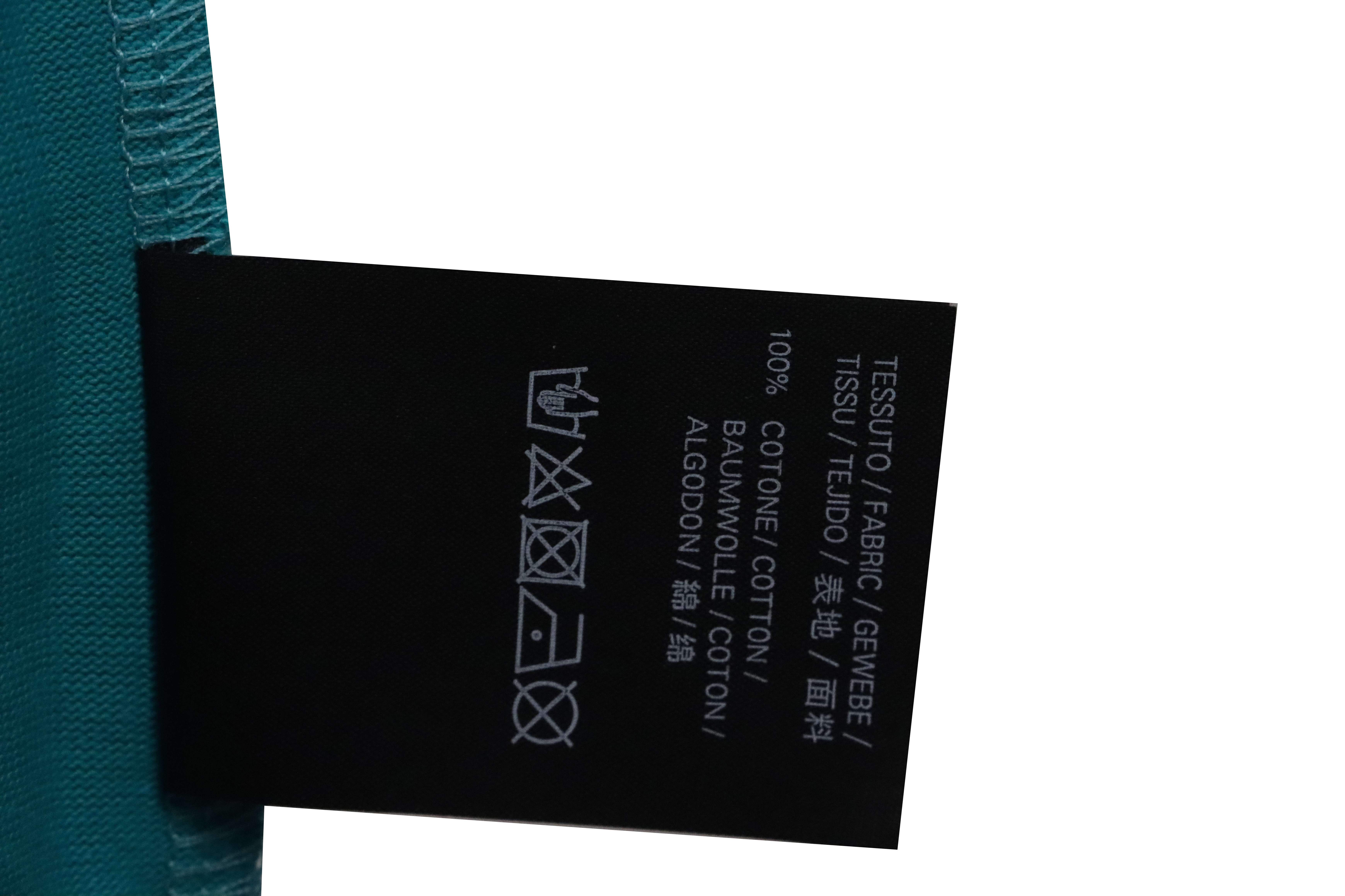 Balenciaga Rivet Puncture Washed Hole Short SleeveGreen