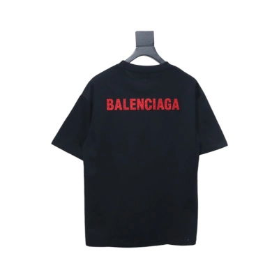 Balenciaga Tatami Embroidered Short Sleeve Black 02