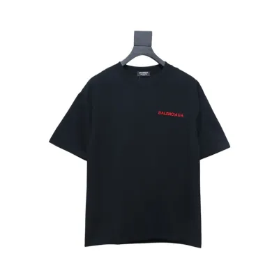 Balenciaga Tatami Embroidered Short Sleeve Black 01