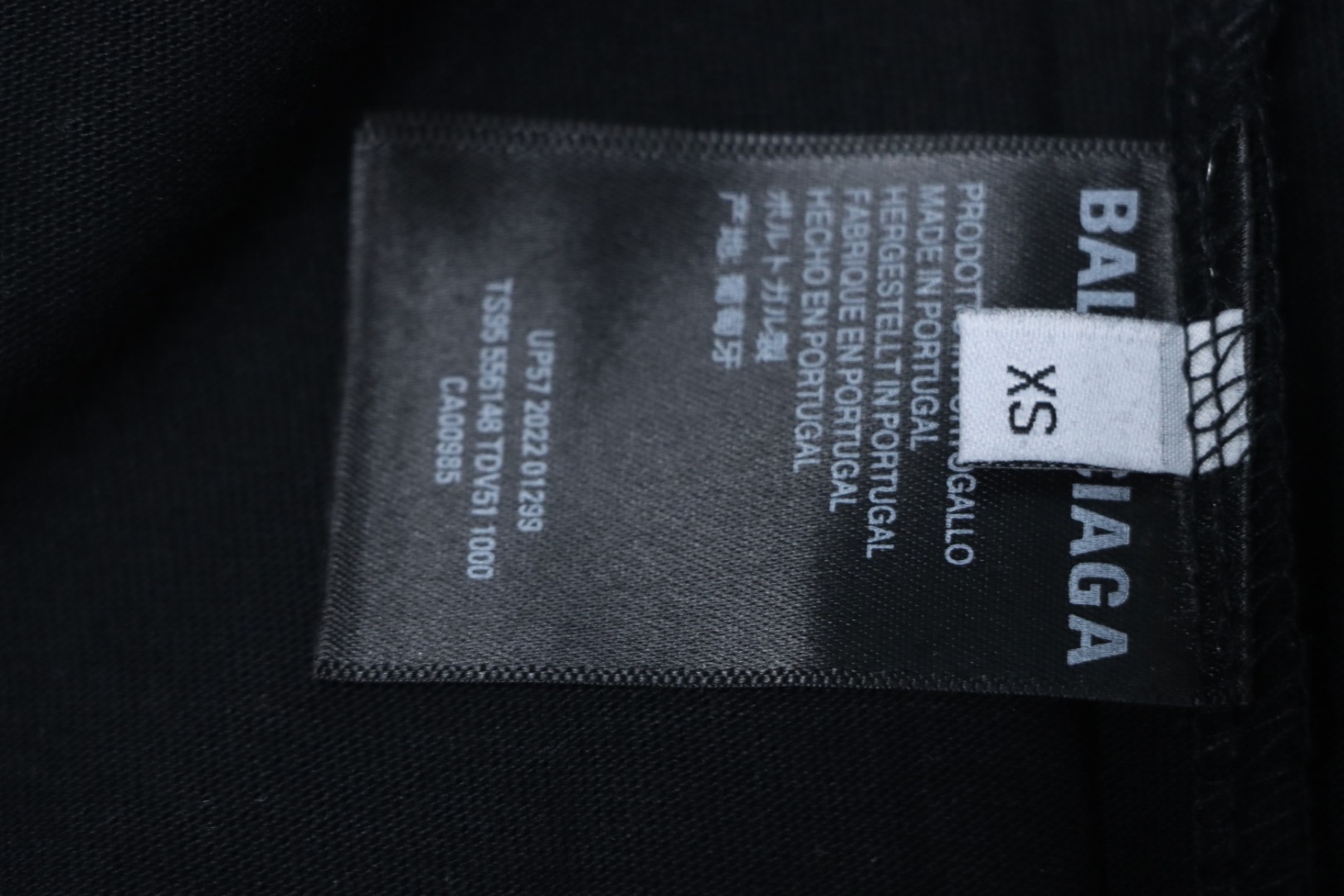Balenciaga Tatami Embroidered Short Sleeve Black