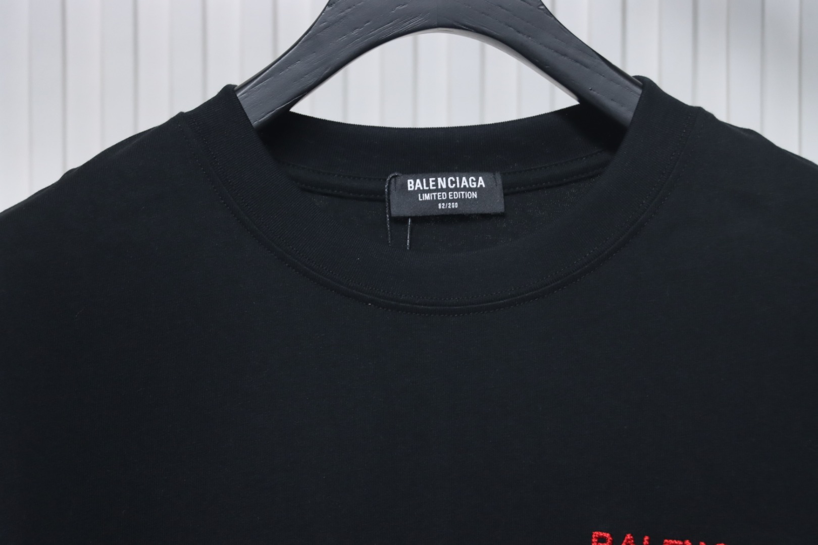Balenciaga Tatami Embroidered Short Sleeve Black