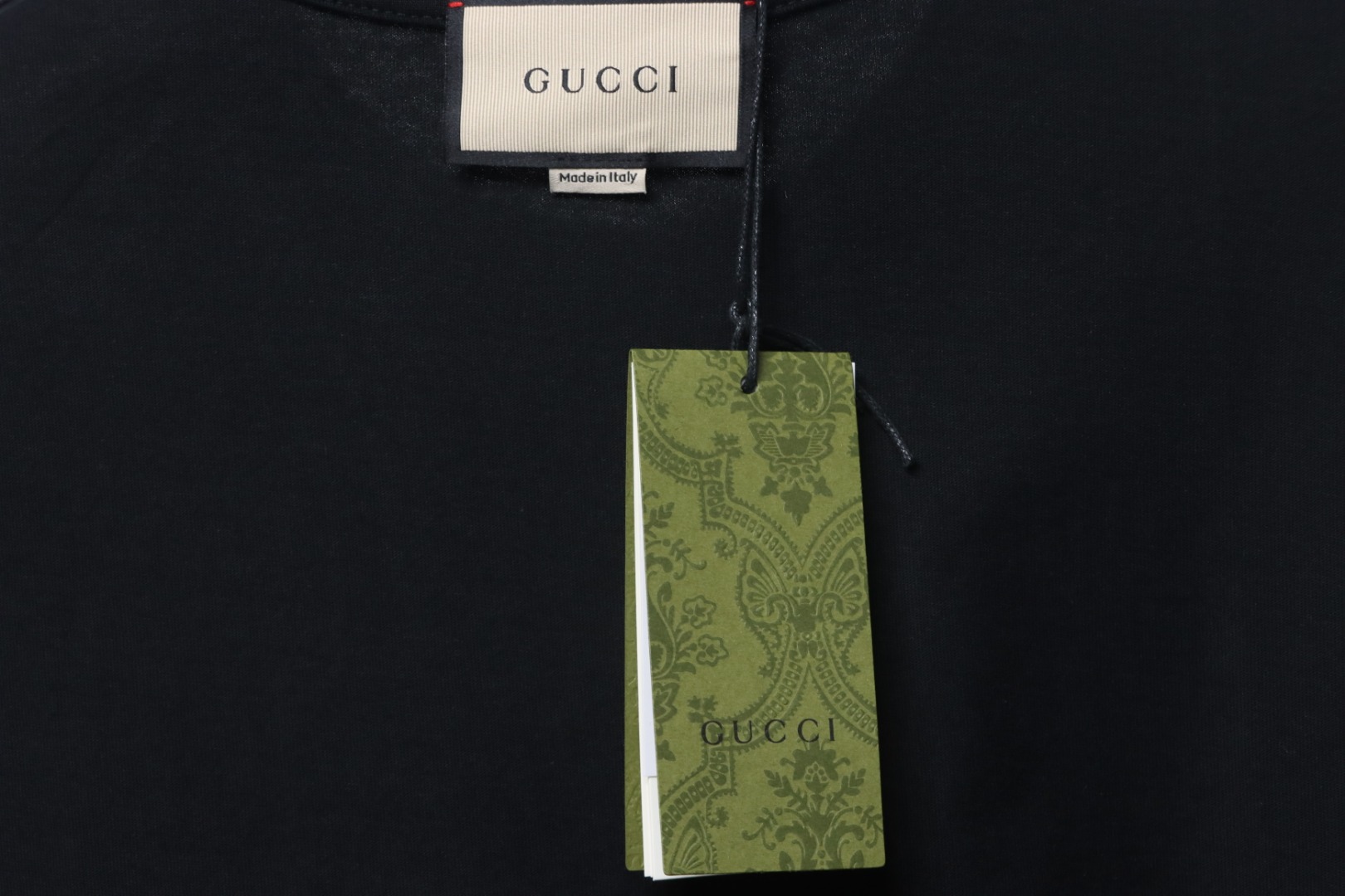 Gucci 24ss colorful letter print short sleeves black