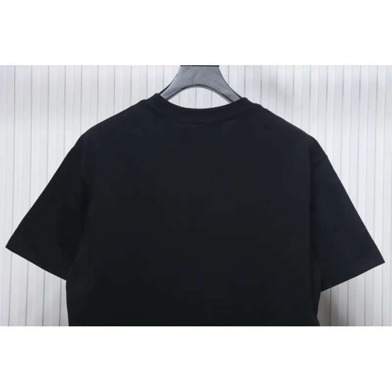 Gucci 24ss colorful letter print short sleeves black