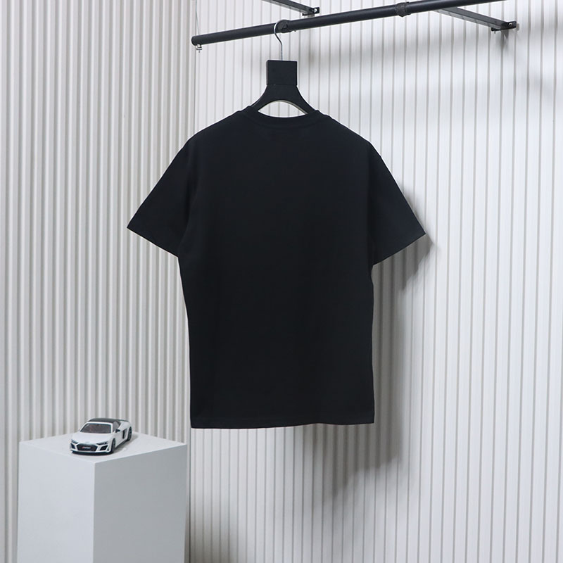 Gucci 24ss colorful letter print short sleeves black