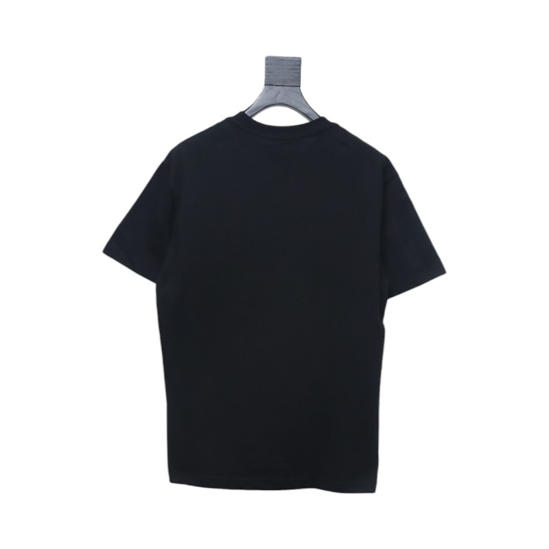 Gucci 24ss colorful letter print short sleeves black