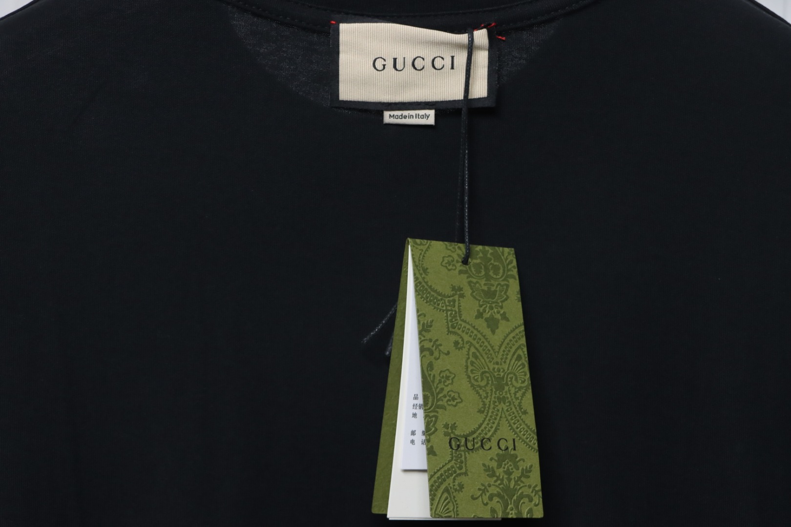 Gucci 25ss Funny Cartoon Series Printed Short Sleeve Black Puppy