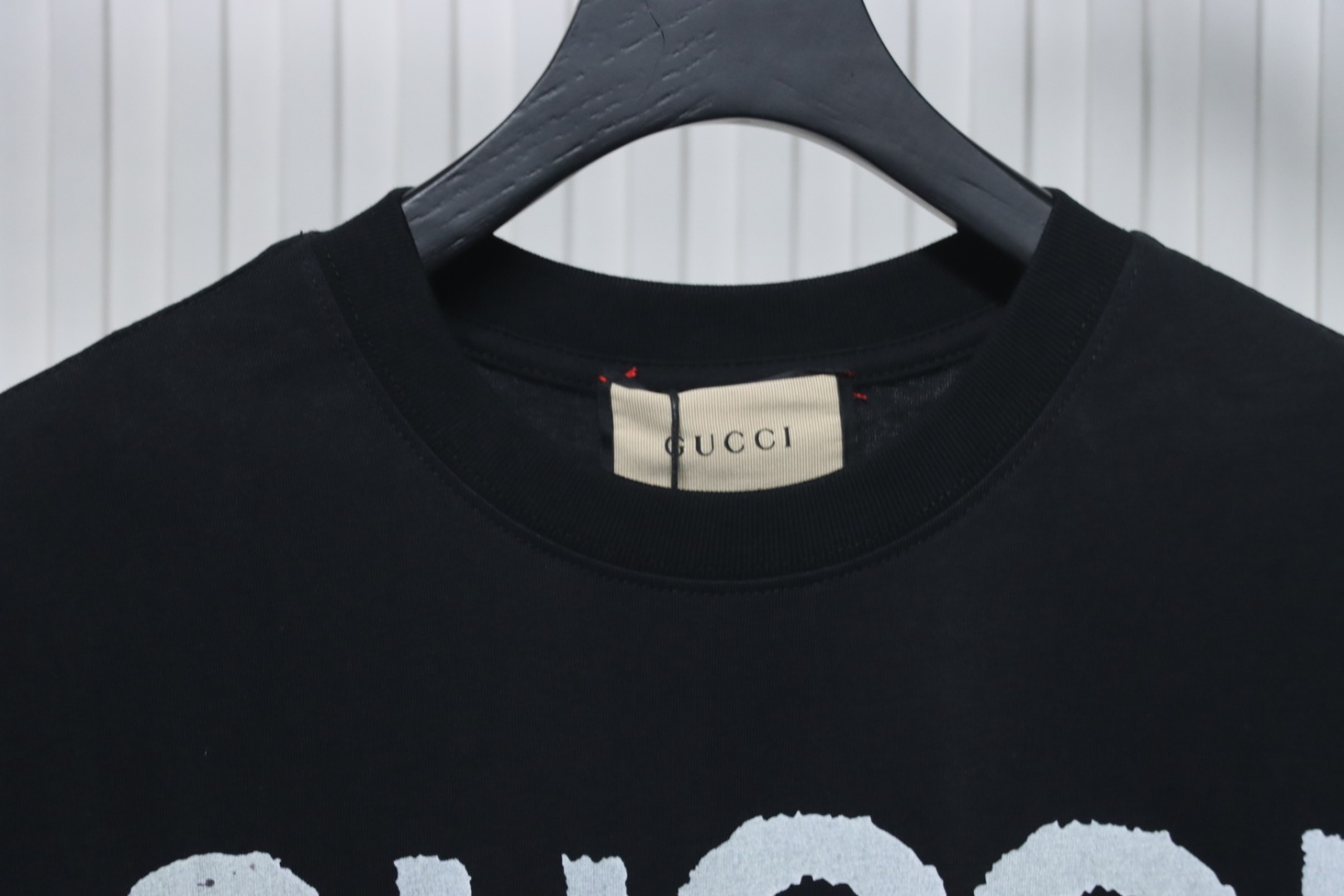 Gucci 25ss Funny Cartoon Series Printed Short Sleeve Black Puppy