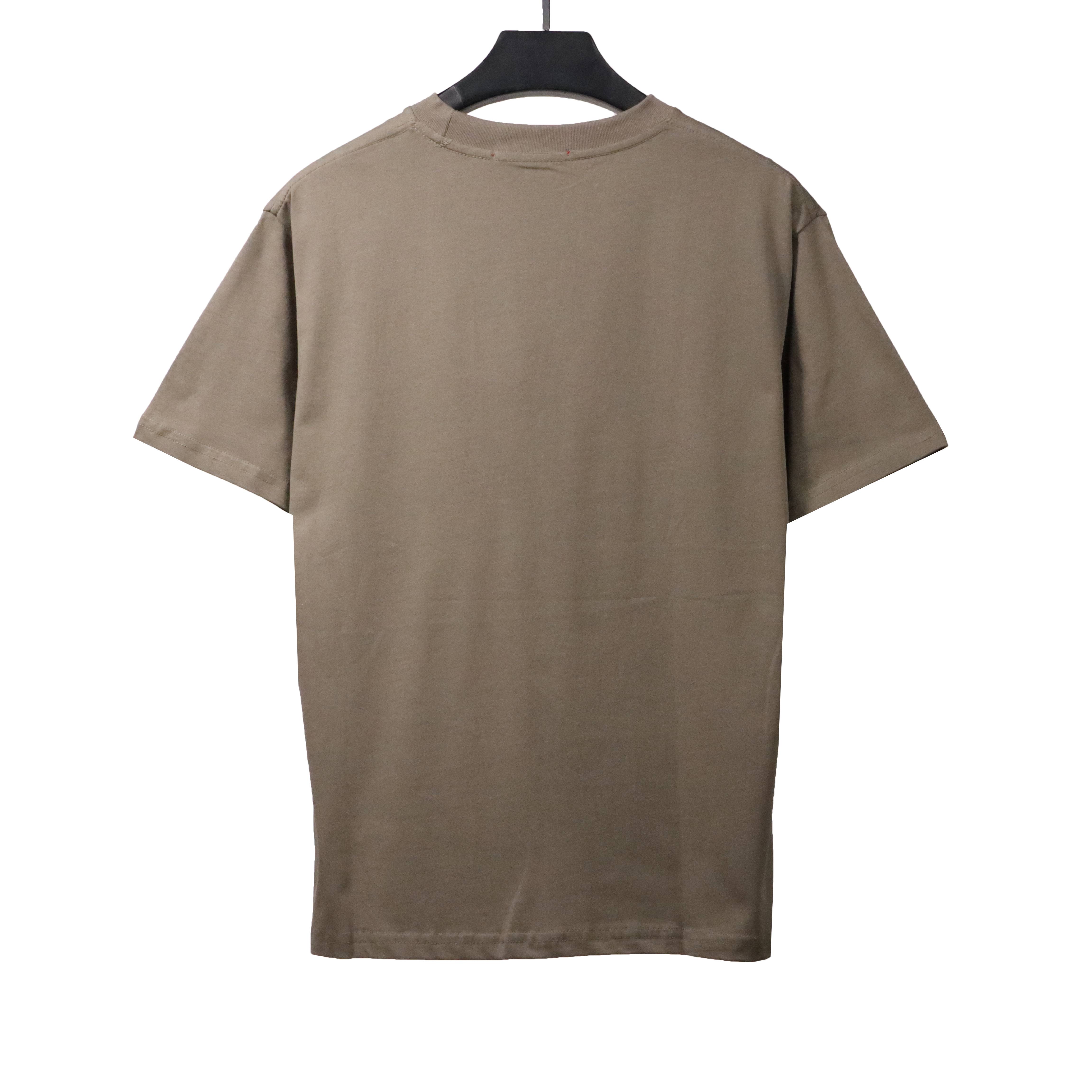 Gucci and Balenciaga hollow letter short sleeve Khaki (special price)