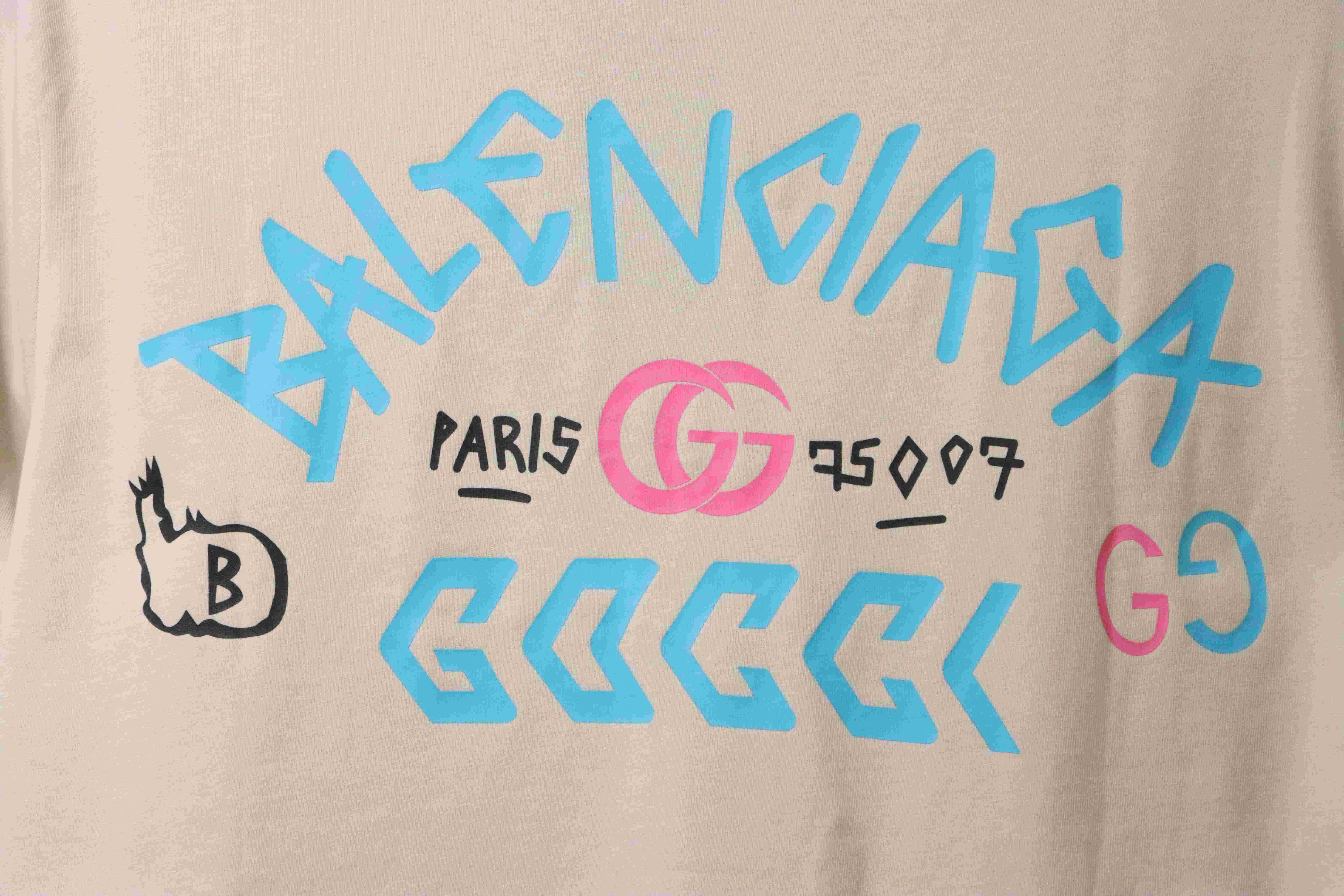 Gucci Balenciaga Double LOGO Embroidered Short Sleeve (Special Price)