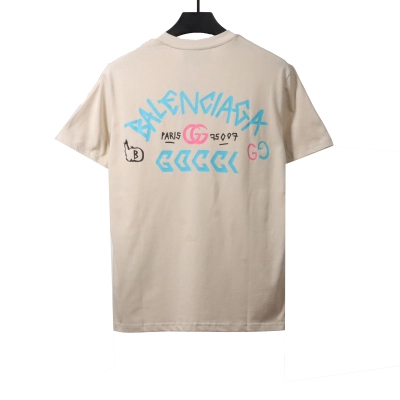 Gucci Balenciaga Double LOGO Embroidered Short Sleeve (Special Price) 02