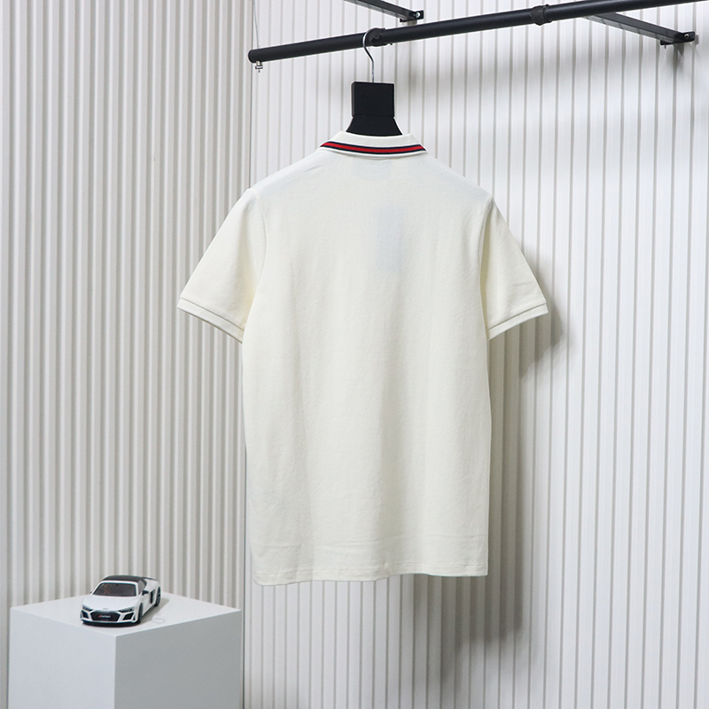 Gucci Dragon Year Limited Edition Chest Pocket Polo Short Sleeve White