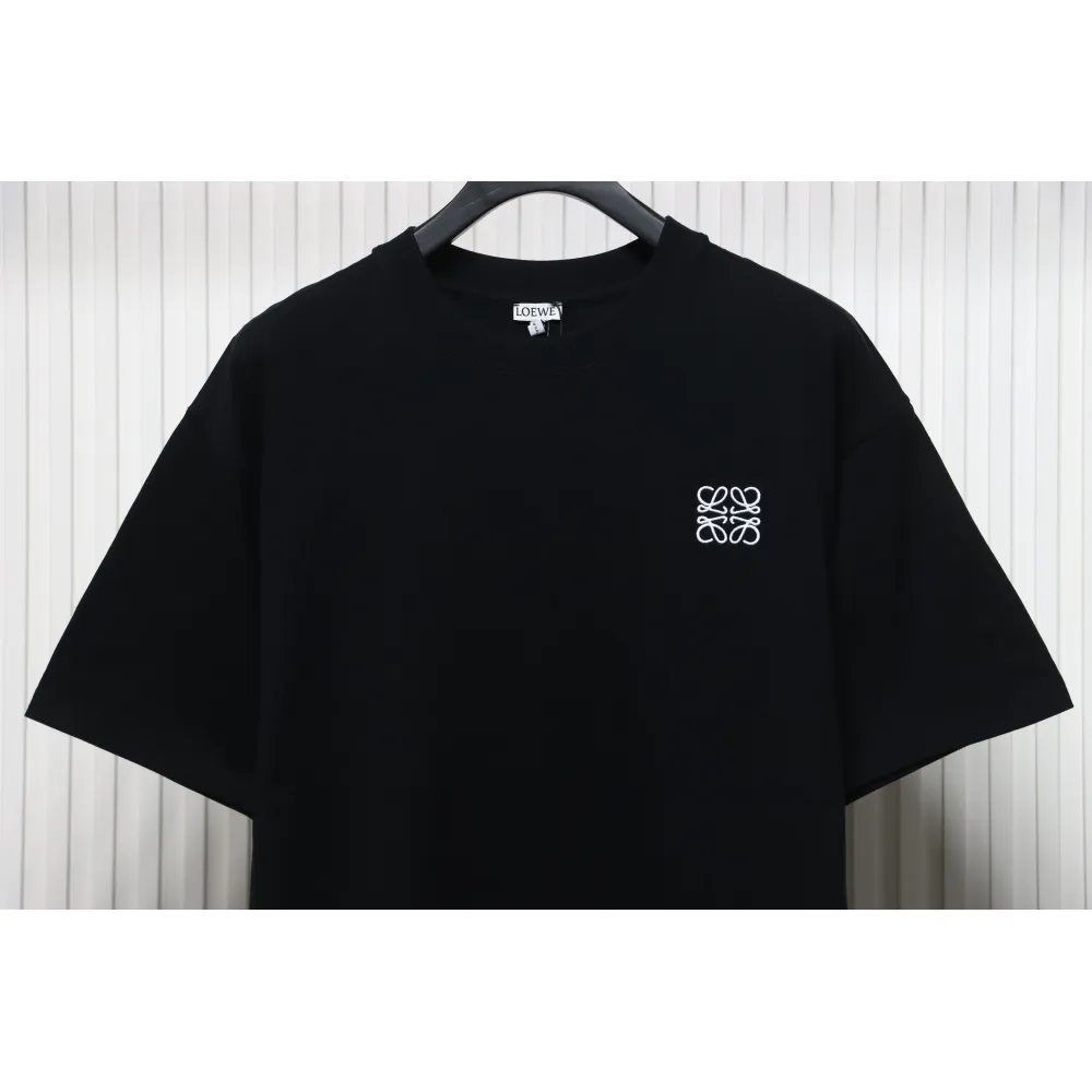 Loewe classic embroidered logo short sleeve black