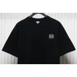 Loewe classic embroidered logo short sleeve black