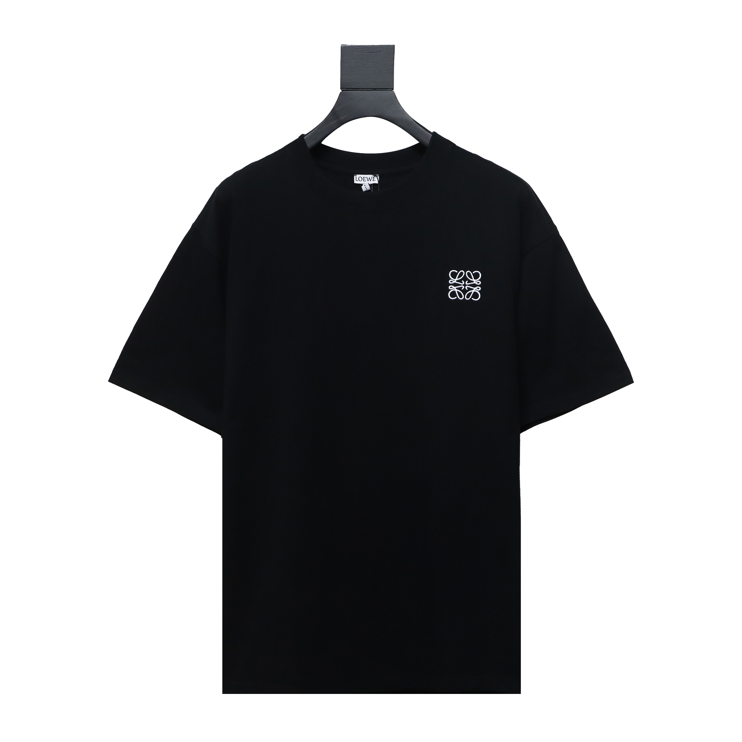 Loewe classic embroidered logo short sleeve black