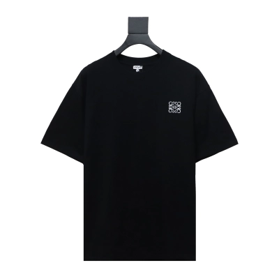 Loewe classic embroidered logo short sleeve black 01