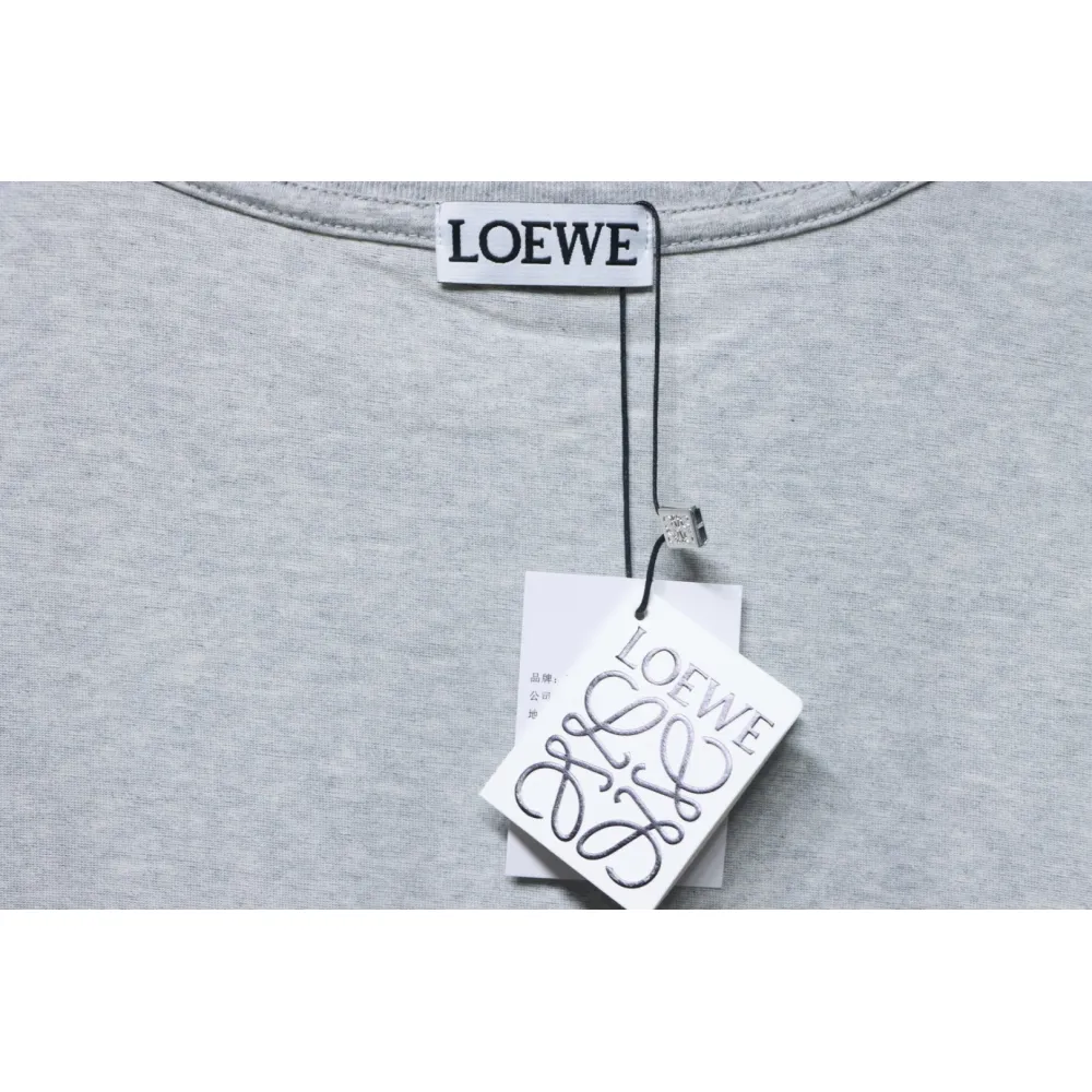 Loewe Suna Fujita co-branded rabbit embroidered short-sleeve Grey