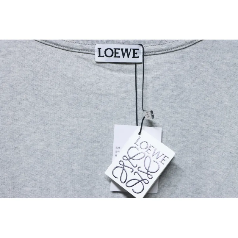 Loewe Suna Fujita co-branded rabbit embroidered short-sleeve Grey