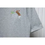Loewe Suna Fujita co-branded rabbit embroidered short-sleeve Grey