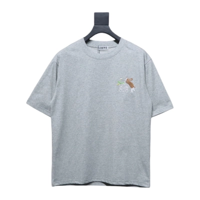 Loewe Suna Fujita co-branded rabbit embroidered short-sleeve Grey 01