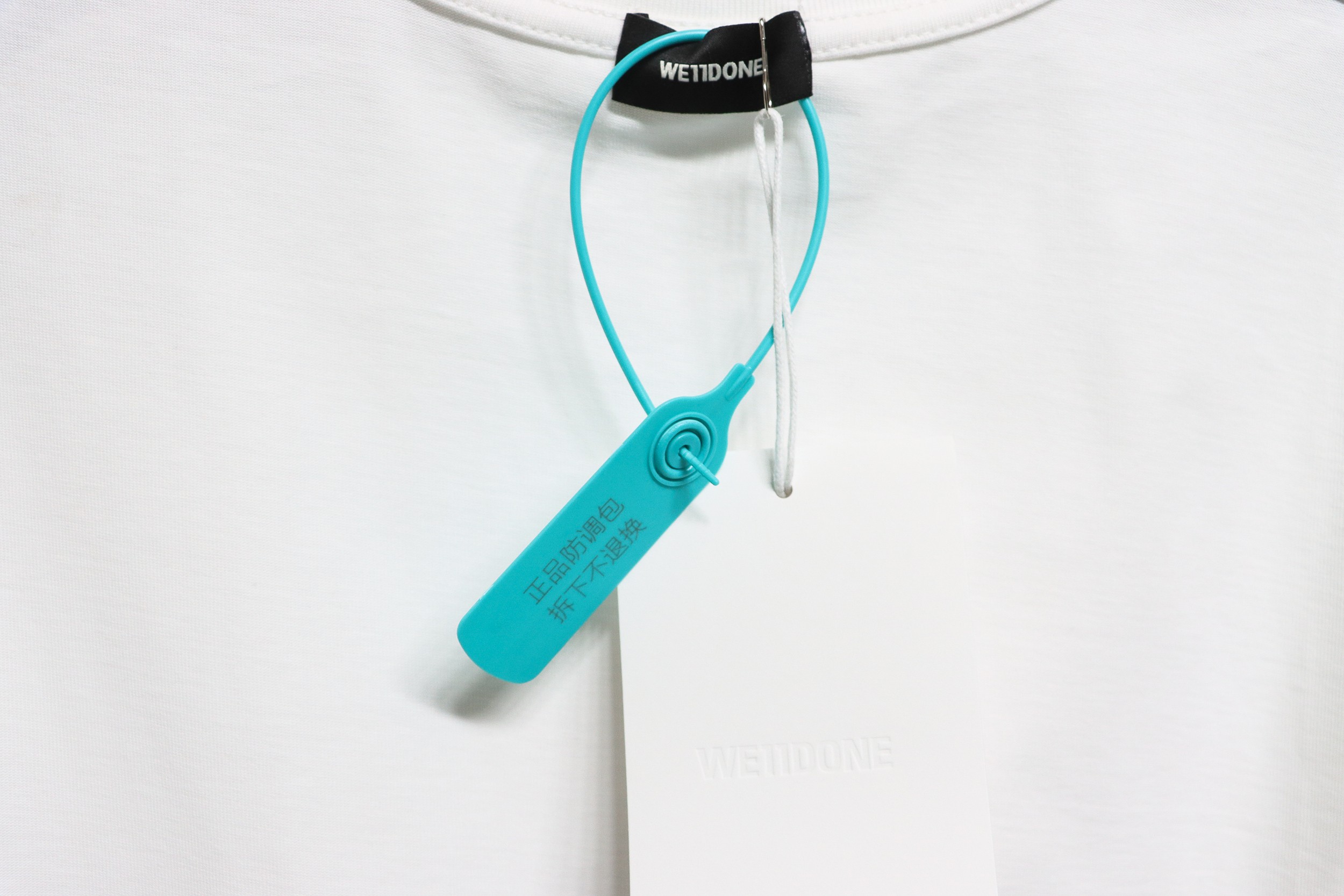 WE11DONE Rainbow Love Bear Print Short Sleeve T-Shirt White