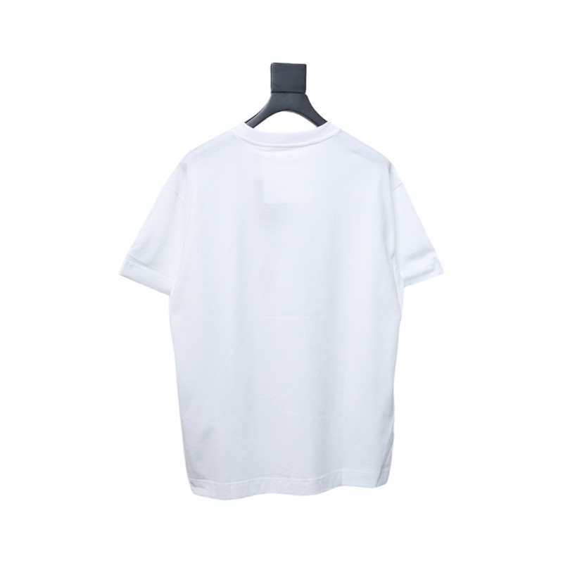Givenchy 25ss braid 4G letter print short sleeve white