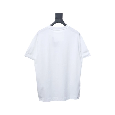 Givenchy 25ss braid 4G letter print short sleeve white 02