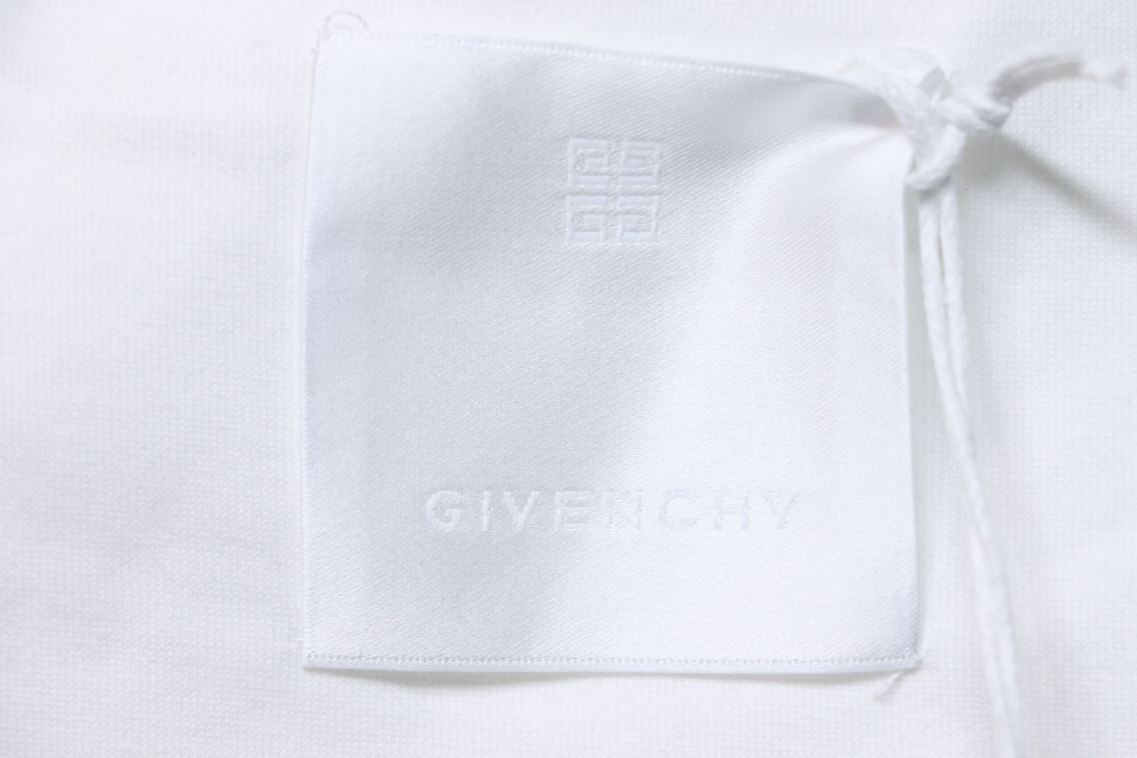 Givenchy 25ss braid 4G letter print short sleeve white
