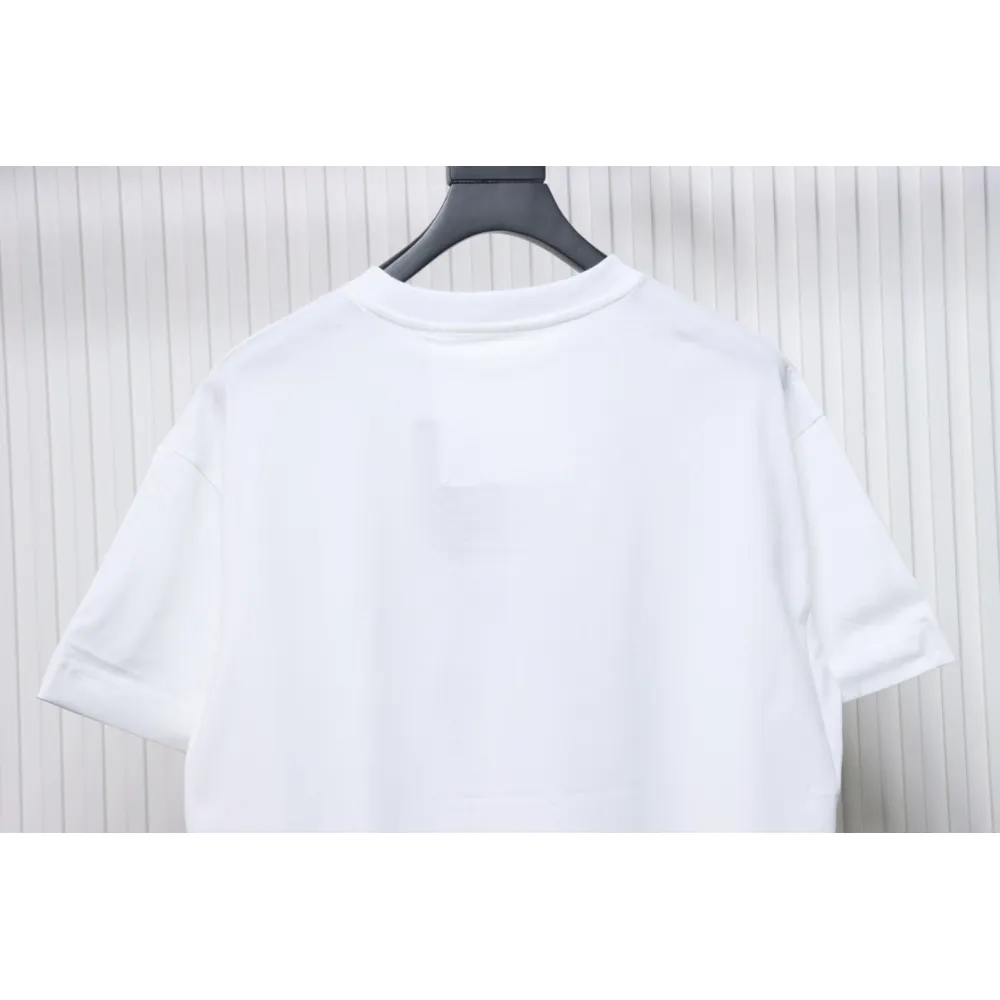 Givenchy 25ss braid 4G letter print short sleeve white