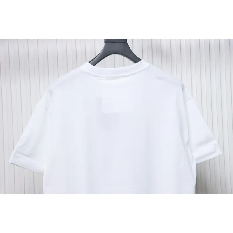 Givenchy 25ss braid 4G letter print short sleeve white