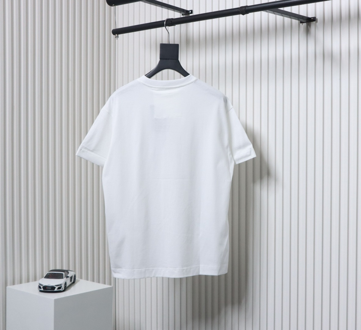 Givenchy 25ss braid 4G letter print short sleeve white