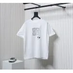 Givenchy 25ss braid 4G letter print short sleeve white