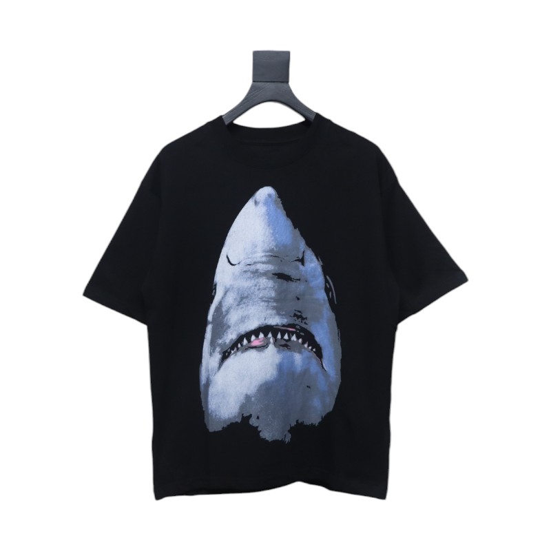 Givenchy 25ss classic shark white ink print short-sleeved T-shirt