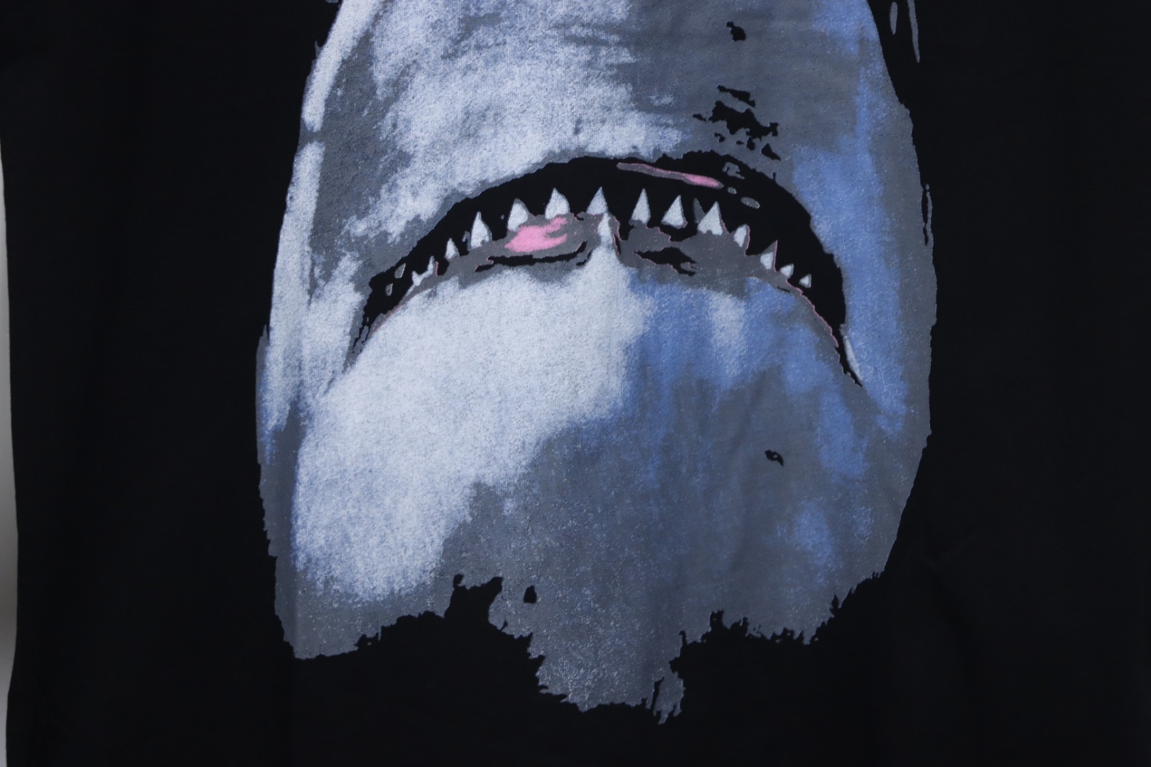 Givenchy 25ss classic shark white ink print short-sleeved T-shirt