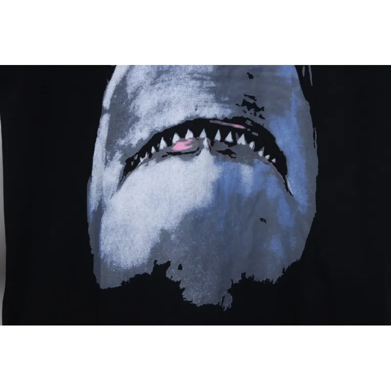 Givenchy 25ss classic shark white ink print short-sleeved T-shirt