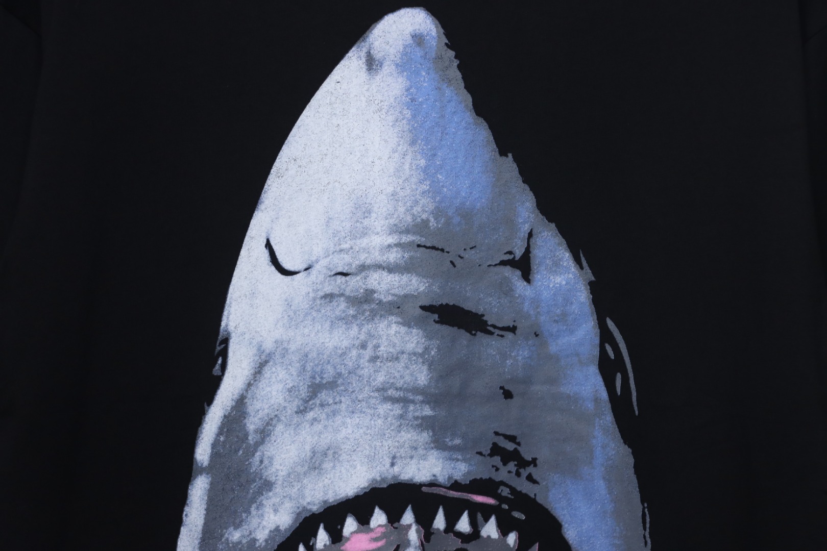 Givenchy 25ss classic shark white ink print short-sleeved T-shirt