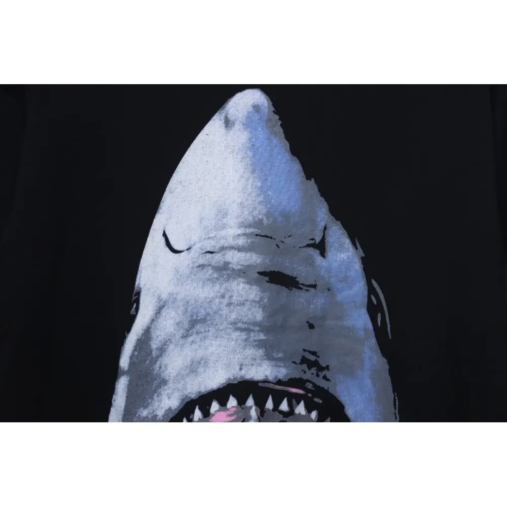 Givenchy 25ss classic shark white ink print short-sleeved T-shirt