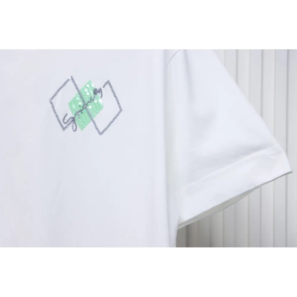 Givenchy 25ss sequined logo short sleeve