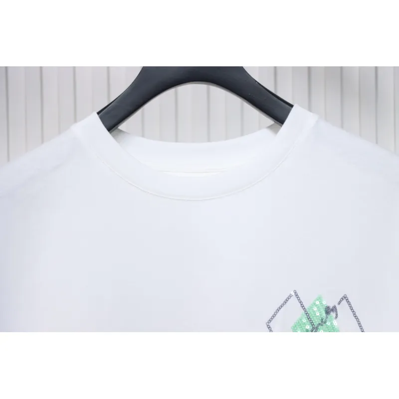 Givenchy 25ss sequined logo short sleeve