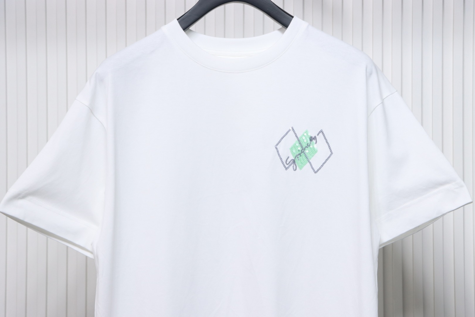 Givenchy 25ss sequined logo short sleeve