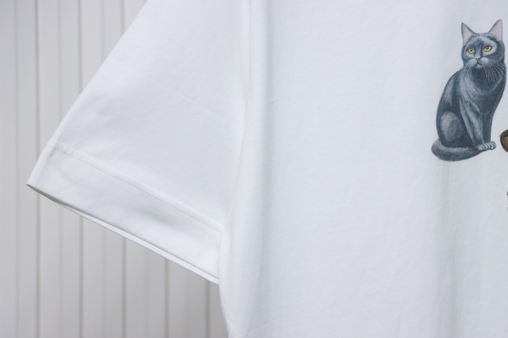 Givenchy 25ss three cats print short sleeves