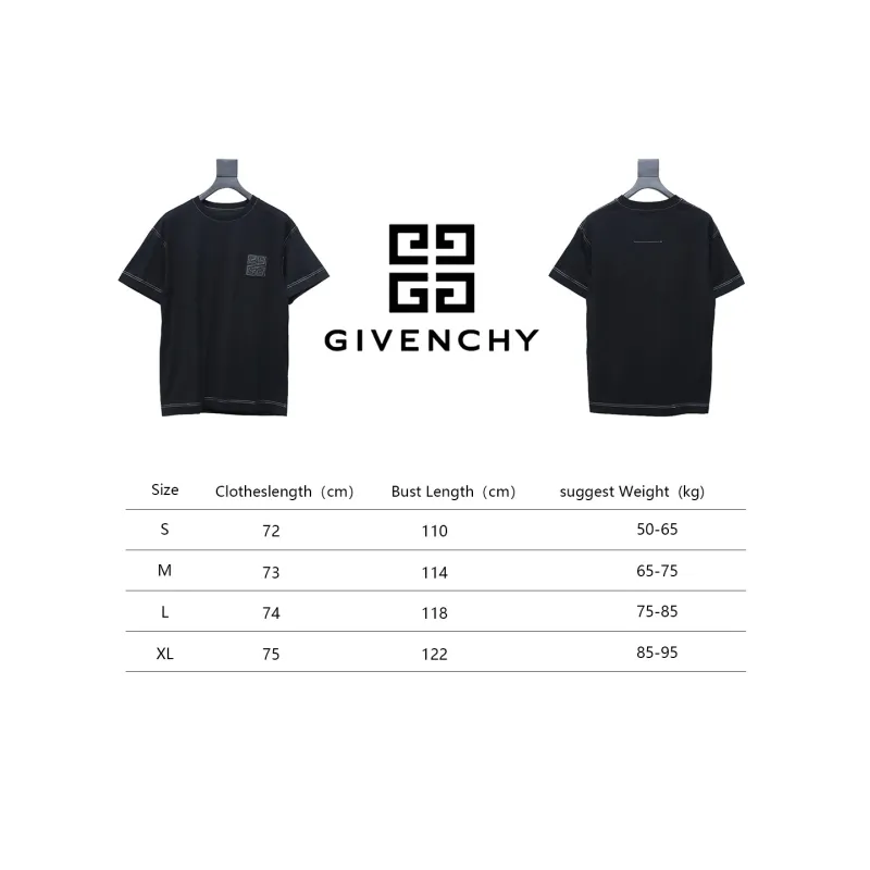 Givenchy 4G embroidered short-sleeved T-shirt on chest