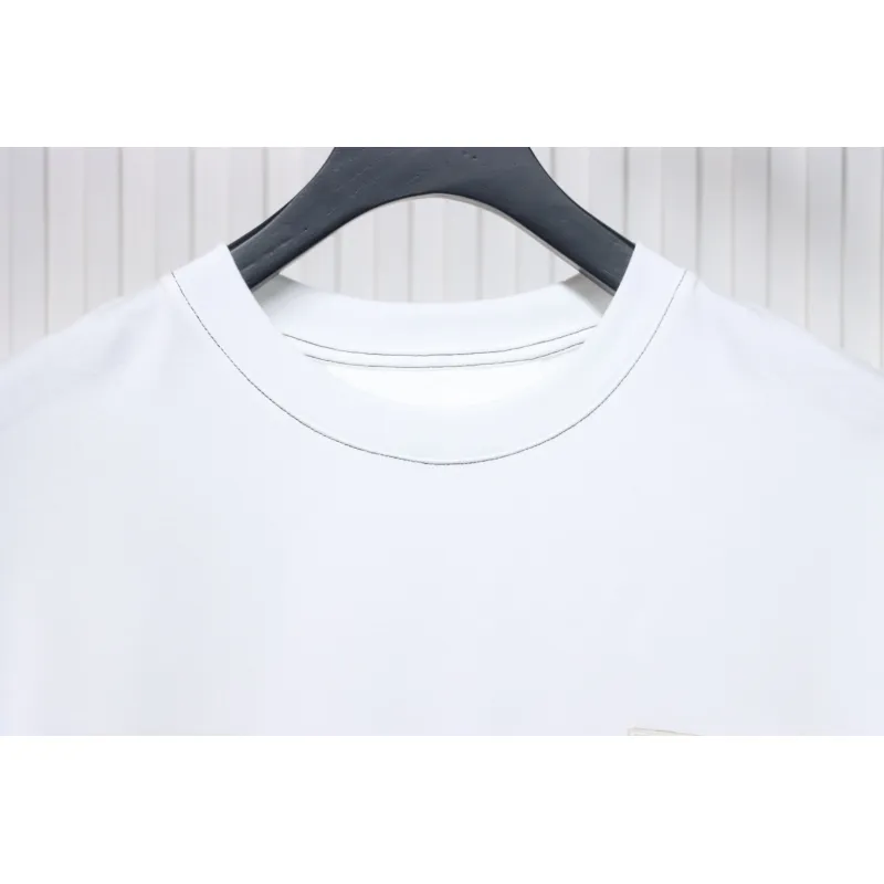 Givenchy 4G embroidered short-sleeved T-shirt on chest White