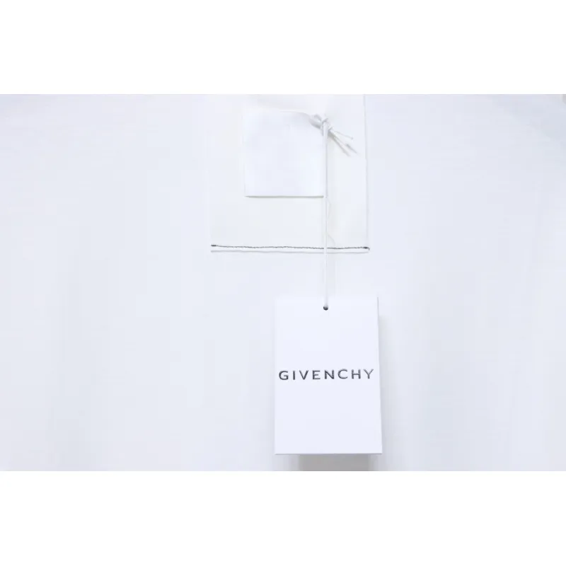 Givenchy 4G embroidered short-sleeved T-shirt on chest White