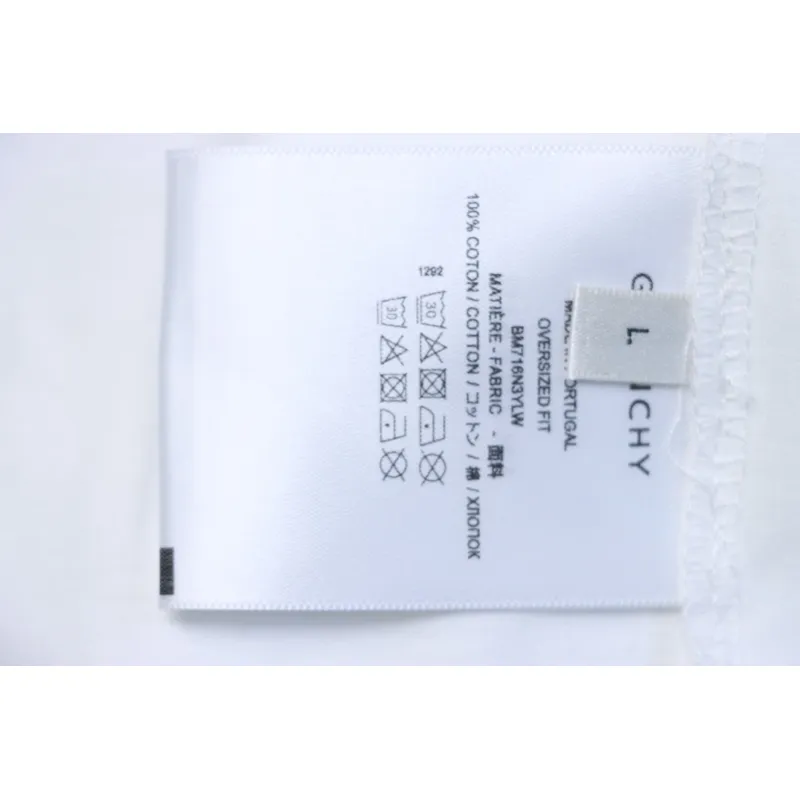 Givenchy 4G embroidered short-sleeved T-shirt on chest White