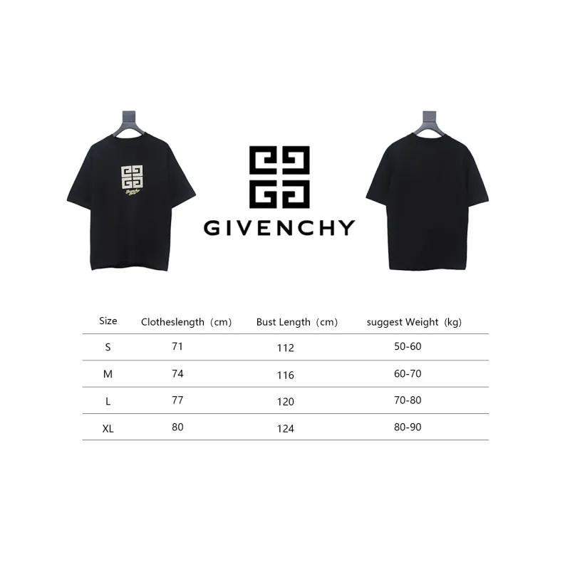 Givenchy Eyelet Embroidery Crewneck Short Sleeve T-Shirt black