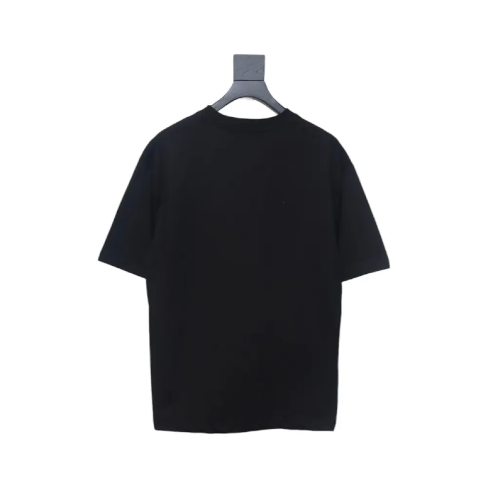 Givenchy Eyelet Embroidery Crewneck Short Sleeve T-Shirt black