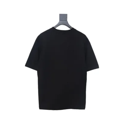 Givenchy Eyelet Embroidery Crewneck Short Sleeve T-Shirt black 02
