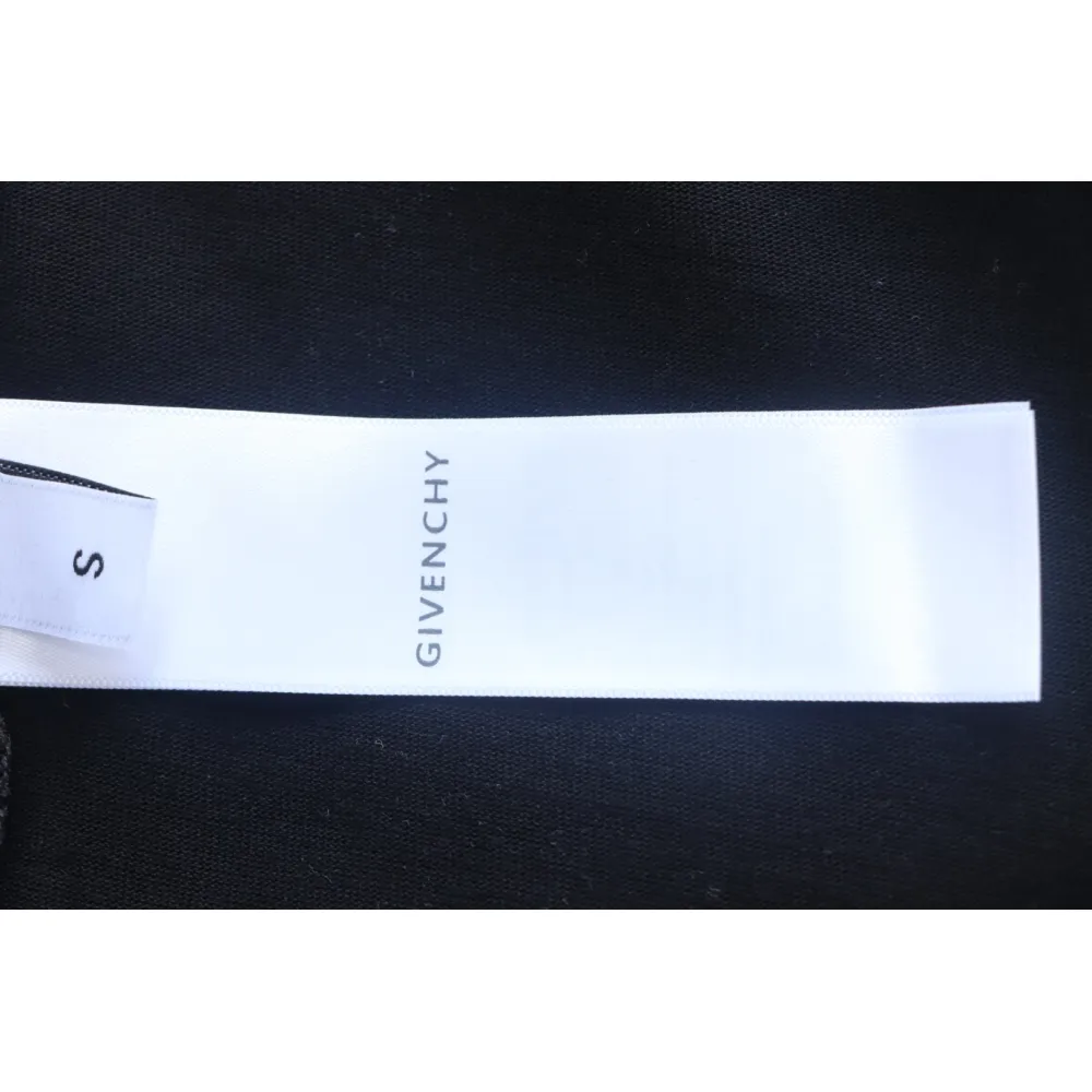 Givenchy Eyelet Embroidery Crewneck Short Sleeve T-Shirt black