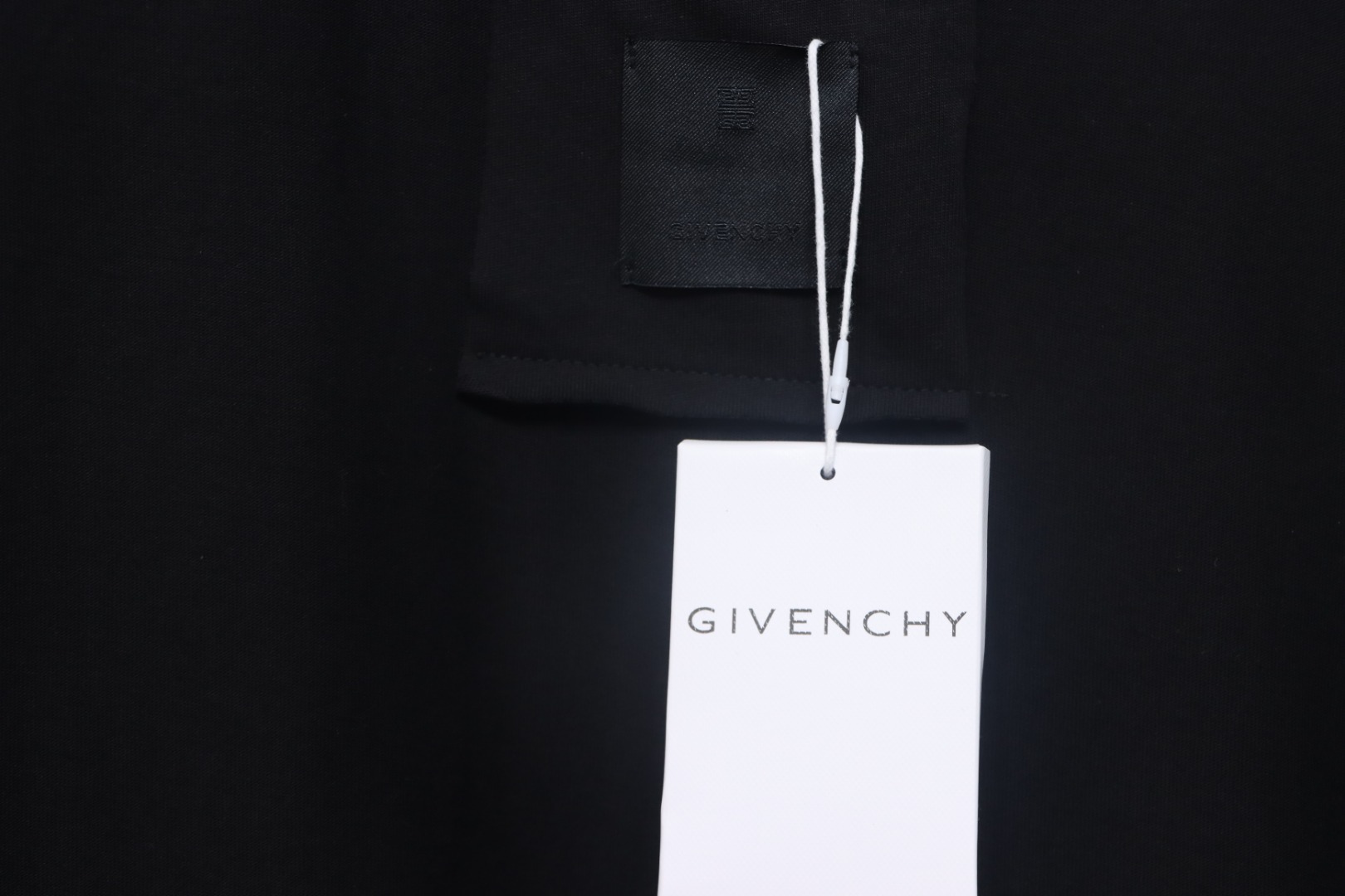 Givenchy Eyelet Embroidery Crewneck Short Sleeve T-Shirt black