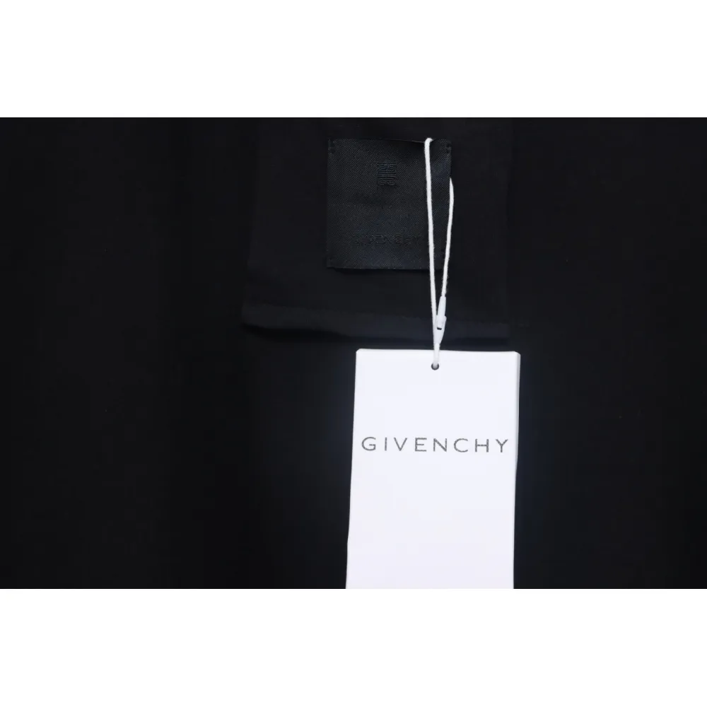 Givenchy Eyelet Embroidery Crewneck Short Sleeve T-Shirt black